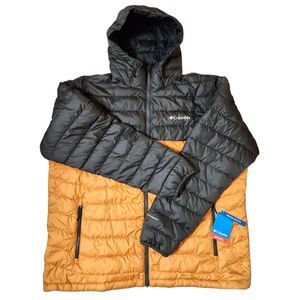 Columbia Powder Lite Hooded Jacket – Men’s 2X – Sunstone/Shark – Omni